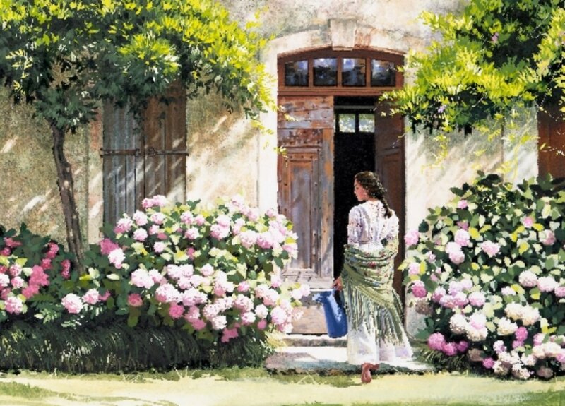 Woman with Watering Can