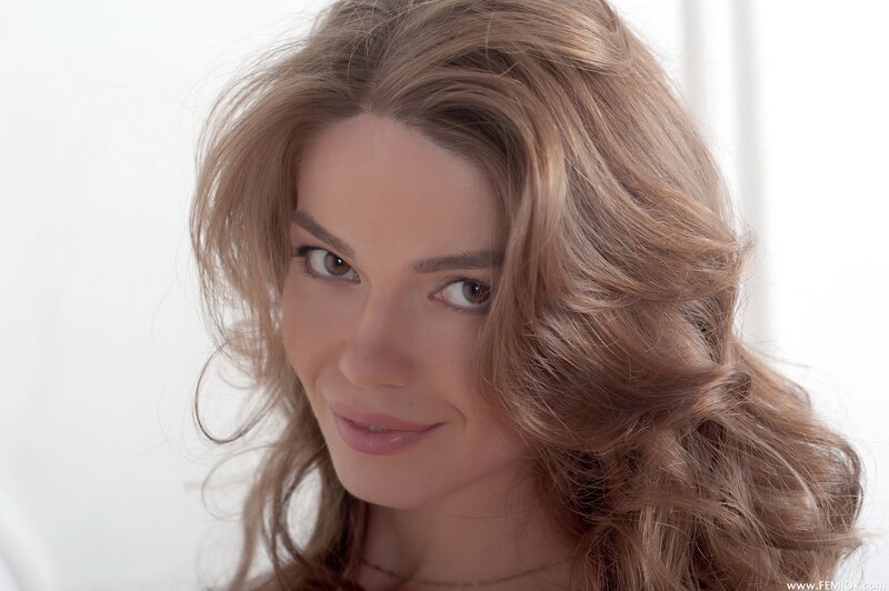 woman with wavy hair