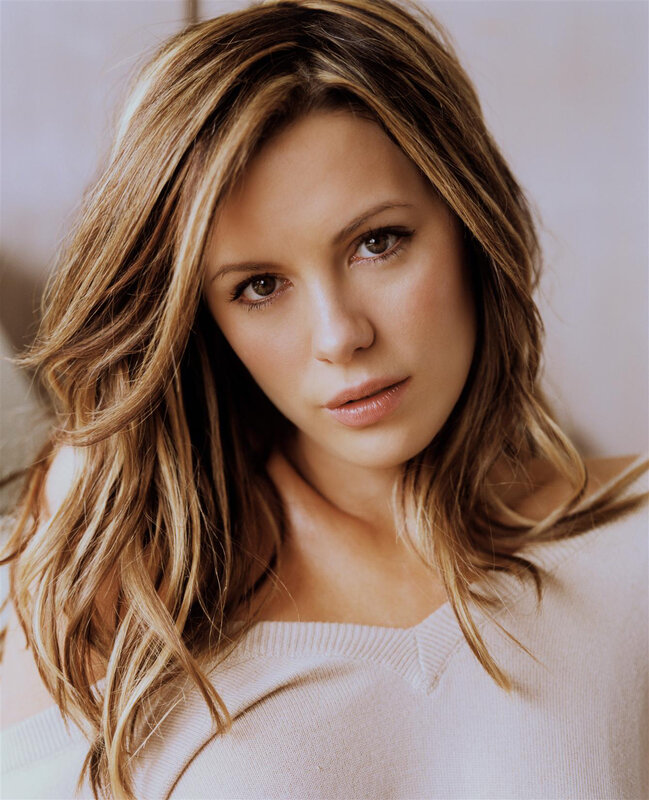 woman with wavy hair
