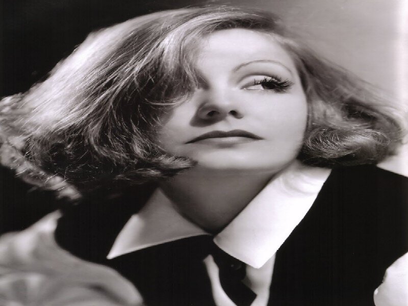 Woman with Wavy Hair — Black, Dramatic, Photograph, Collar