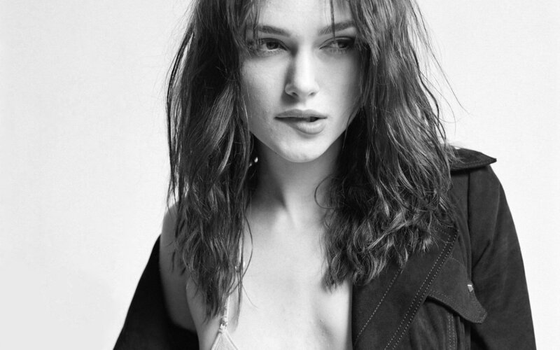 Woman with Wavy Hair — Black, Neutral, Photograph, Jacket