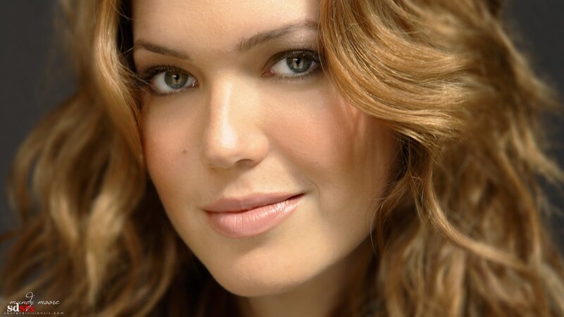 Woman with Wavy Hair — Brown, Calm, Photograph, Eyes, Smile, Beige