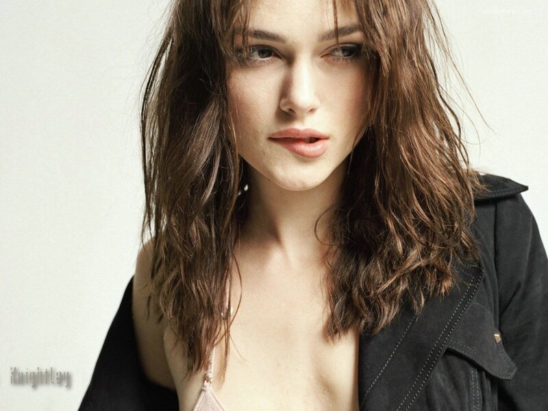Woman with Wavy Hair — Brown, Neutral, Photograph, Black Jacket