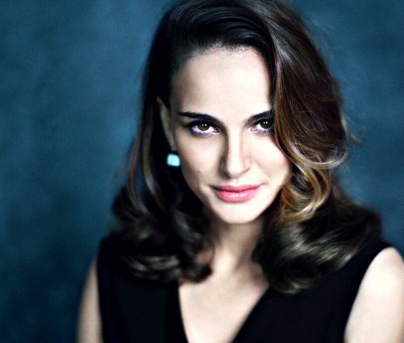Woman with Wavy Hair — Brown, Serious, Photograph, Earring