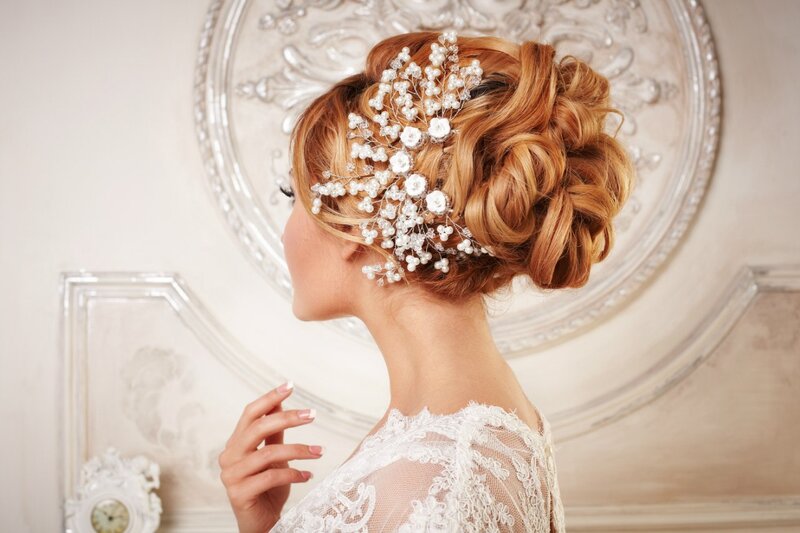 Woman with Wedding Hairstyle