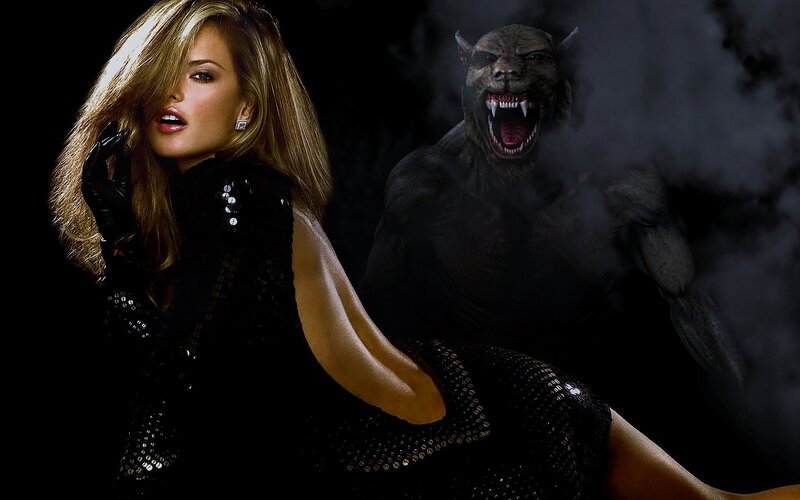 Woman with Werewolf