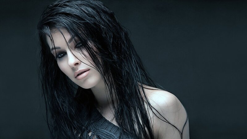 woman with wet hair