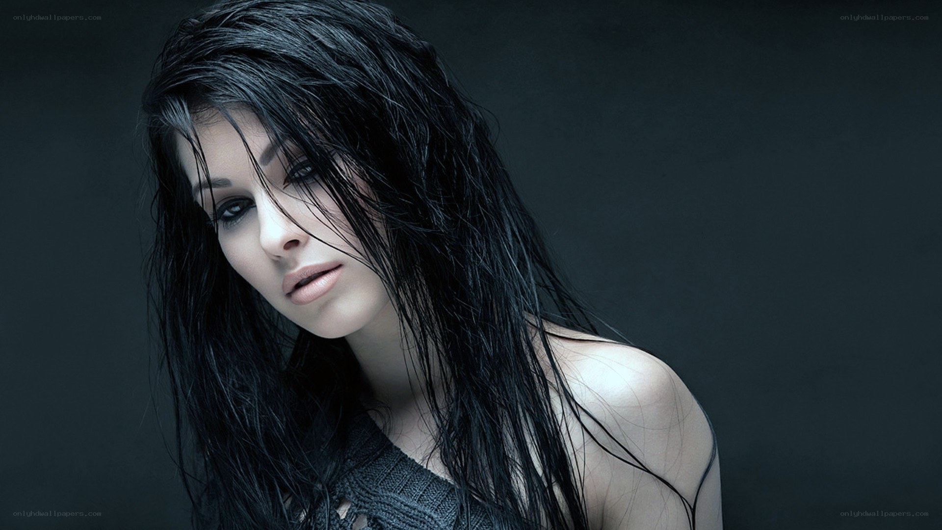 woman with wet hair