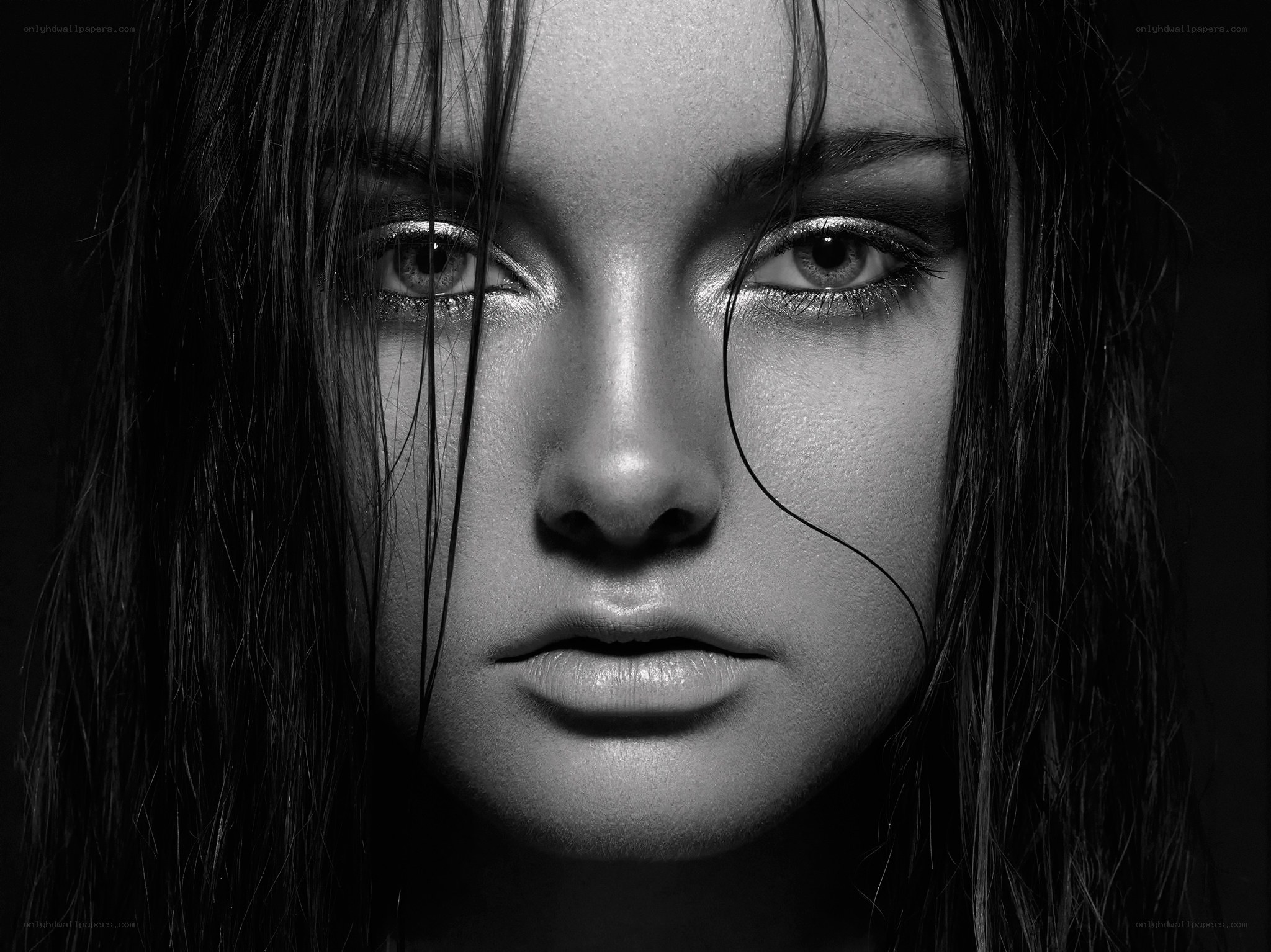 woman with wet hair