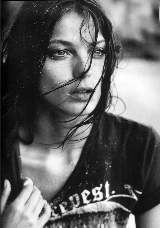 woman with wet hair