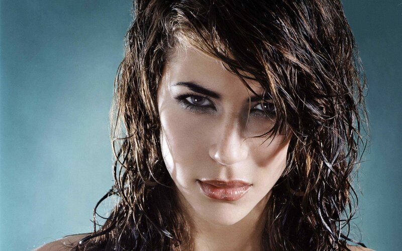 woman with wet hair