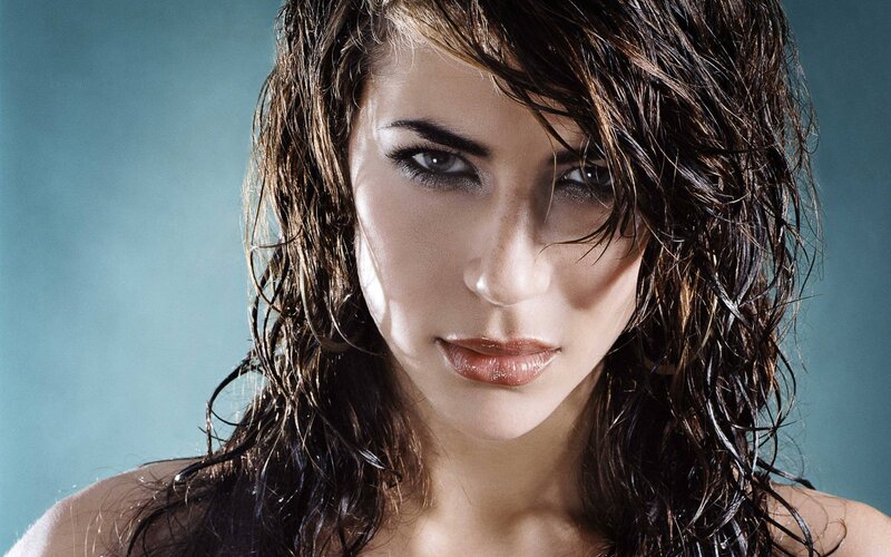 woman with wet hair