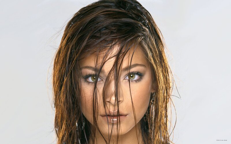woman with wet hair