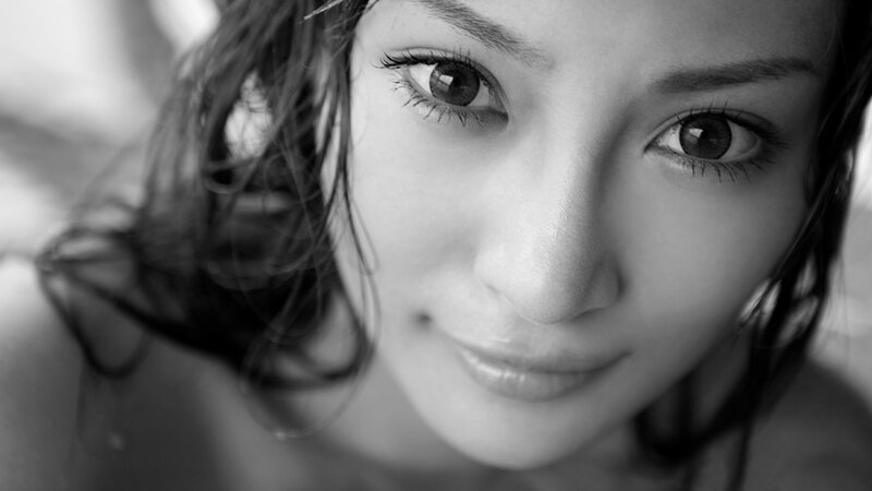 Woman with Wet Hair — Black, Intimate, Photograph