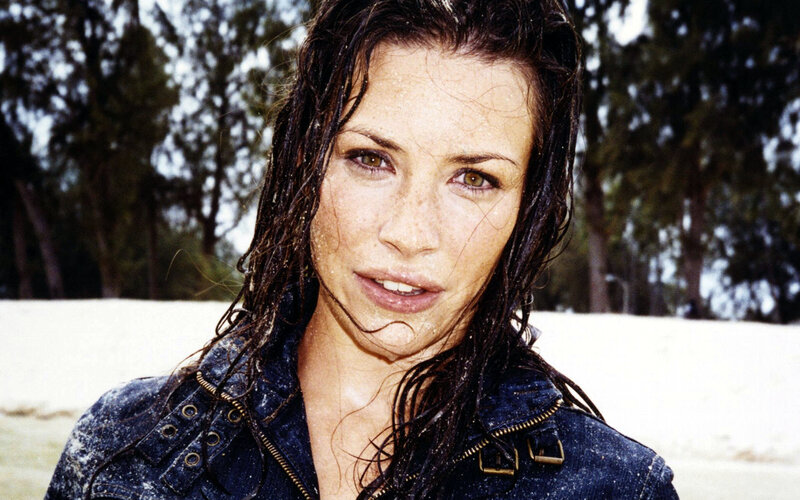 Woman with Wet Hair — Blue, Dramatic, Afternoon, Photograph, Jacket