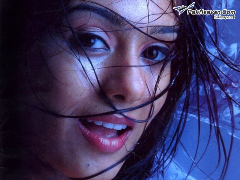 Woman with Wet Hair — Blue, Dramatic