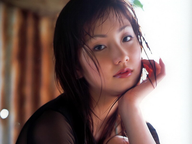 woman with wet hair resting