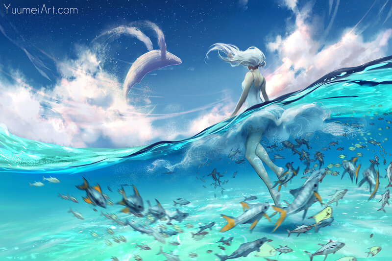 Woman with Whale