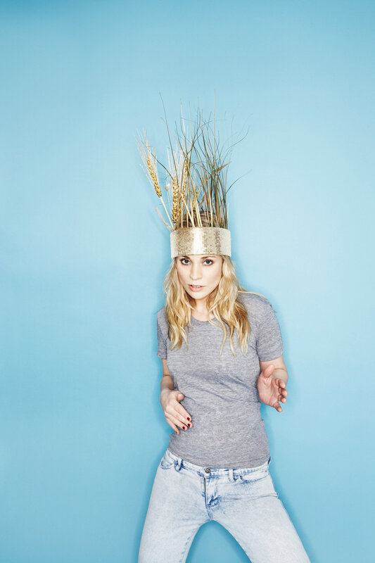 Woman with wheat crown