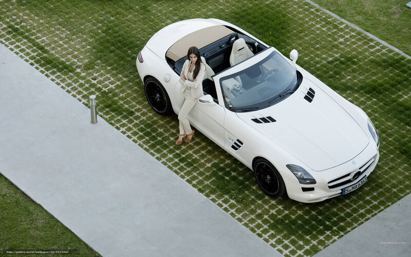 Woman with White Car — Calm, Afternoon