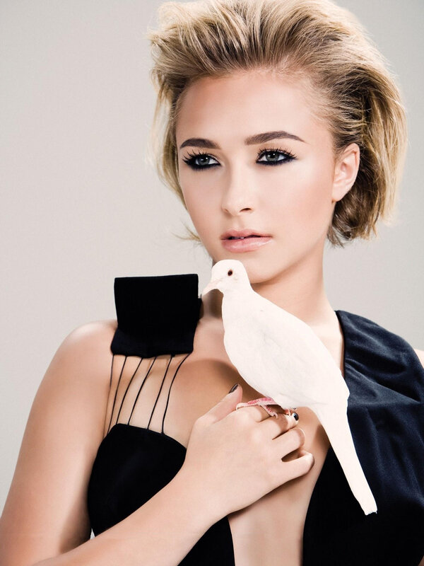 Woman with White Dove — Serene, Photograph, Black Dress