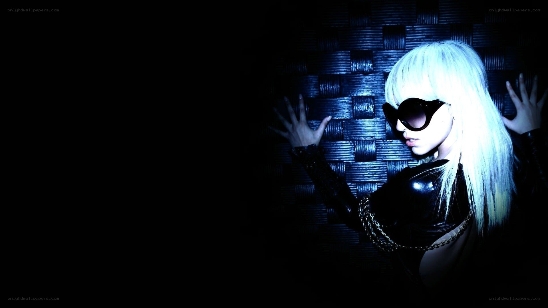 woman with white hair and sunglasses