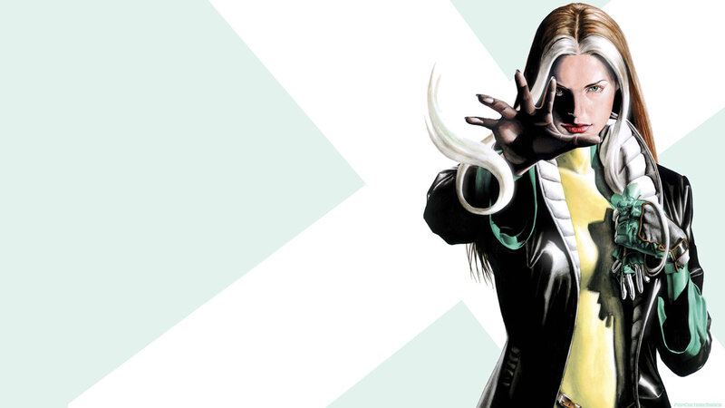 Woman with White Hair — Black, Dramatic, Comic, Hand