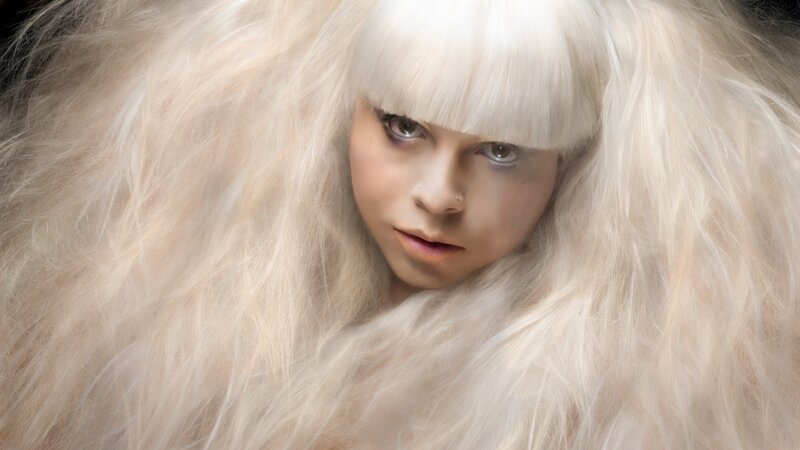 Woman with White Hair — Dramatic, Photograph, Bangs
