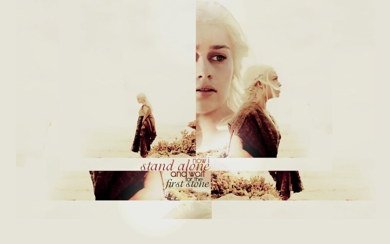 Woman with White Hair — Dramatic, Photograph, Text
