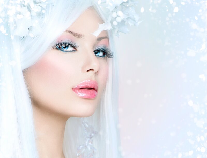 Woman with White Hair — Ethereal, Winter, Photograph