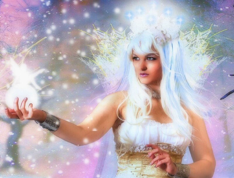 Woman with White Hair — Magical