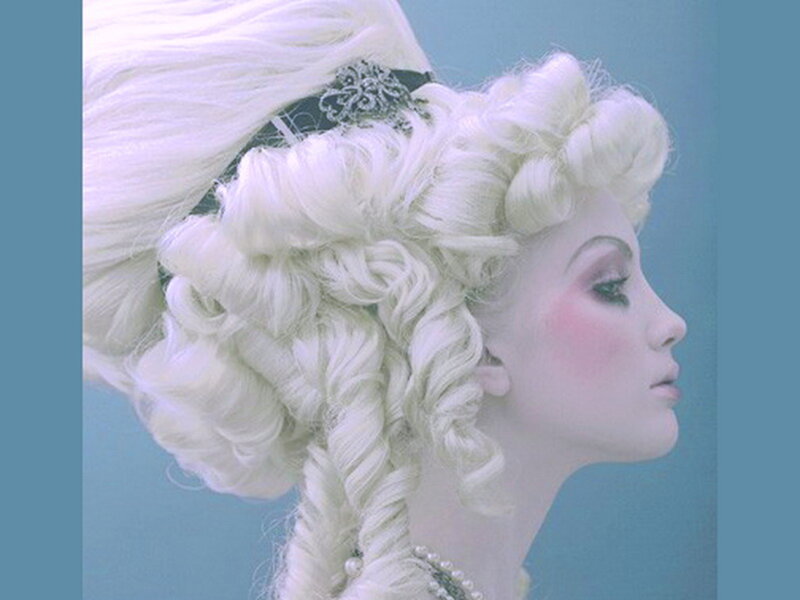 Woman with White Hair — Serene, Photograph, Makeup
