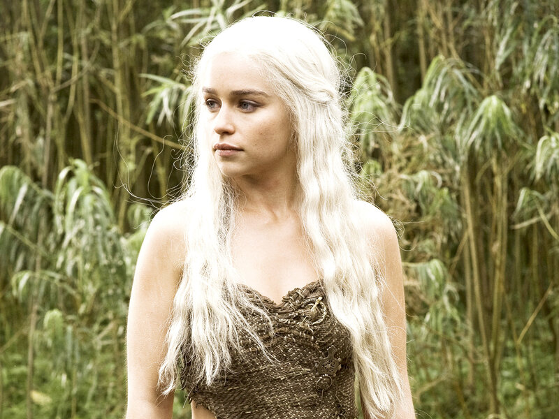Woman with White Hair — Serious
