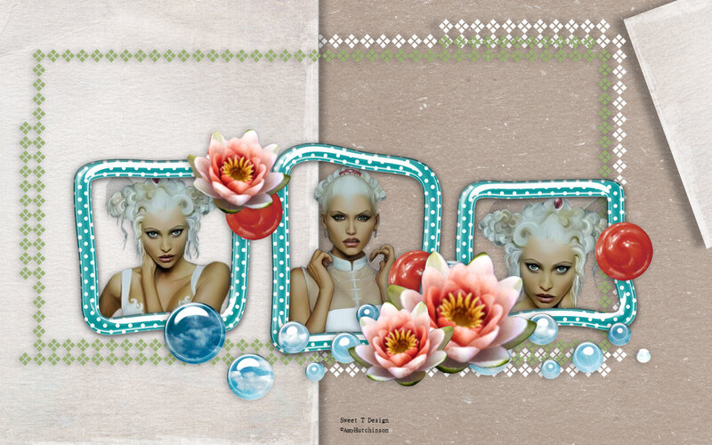 Woman with White Hair — Teal