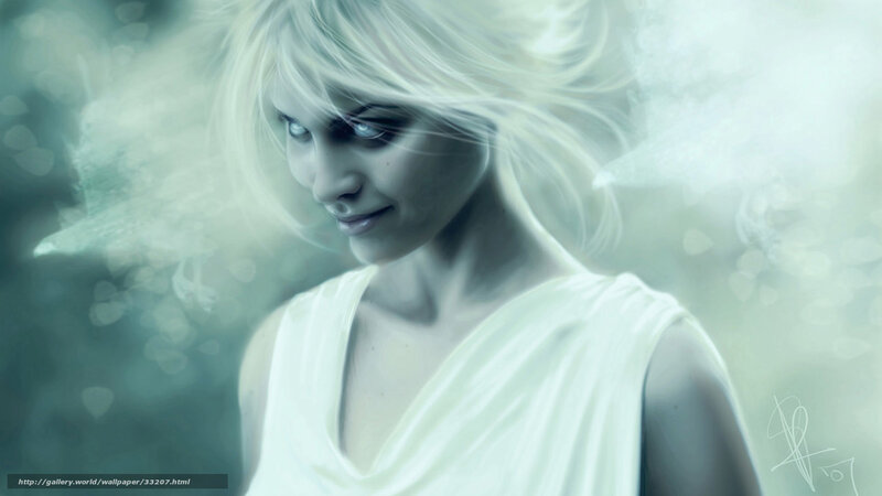 woman with white hair