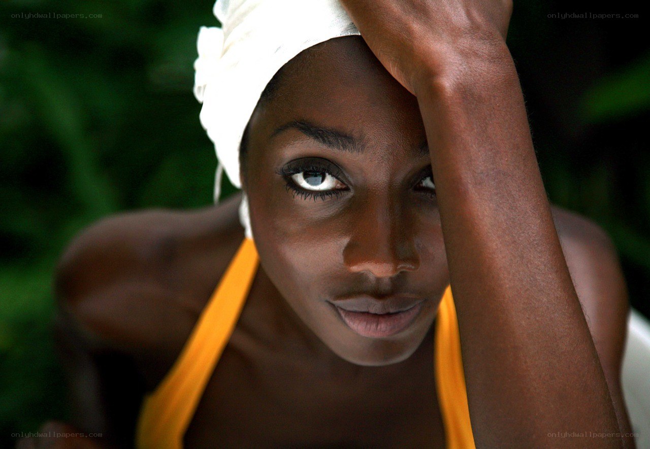 woman with white headwrap