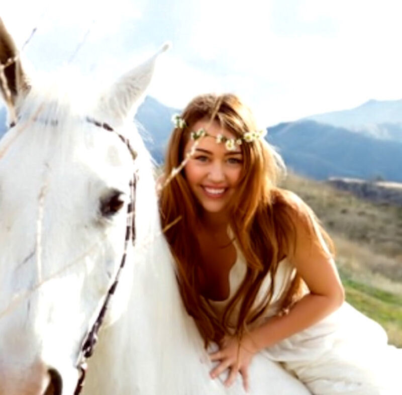 woman with white horse