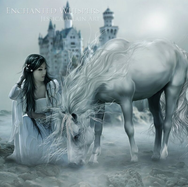 Woman with White Horse — Ethereal