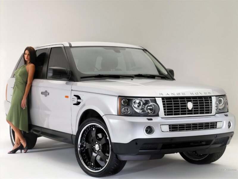 Woman with white Range Rover