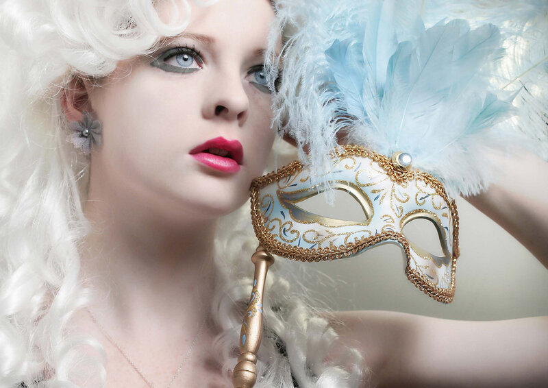 Woman with White Wig