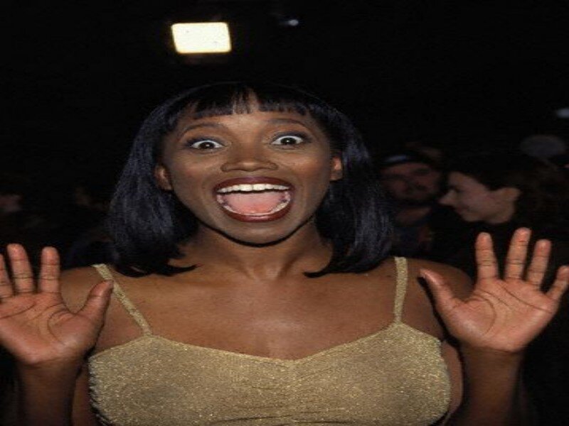 Woman with Wide Eyes — Black, Energetic