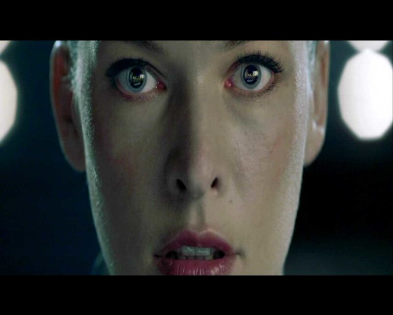 Woman with Wide Eyes — White