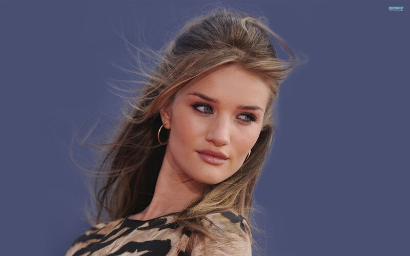 woman with wind-blown hair