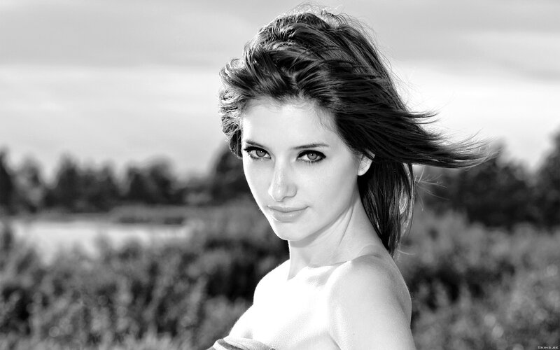 woman with wind-blown hair