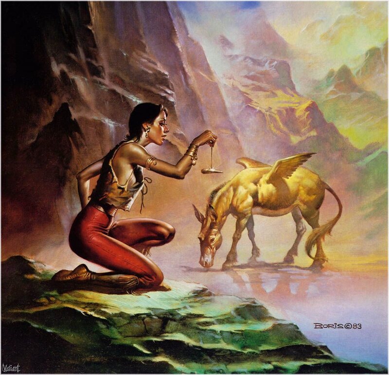 Woman with Winged Donkey