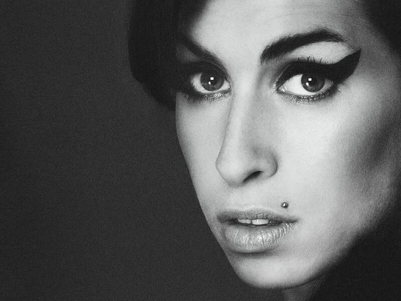 Woman with Winged Eyeliner — Black