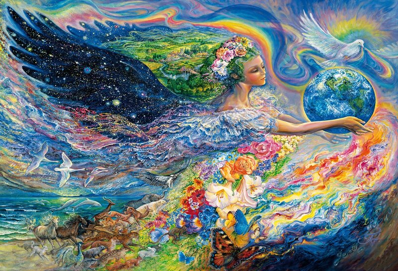Woman with Wings and Earth