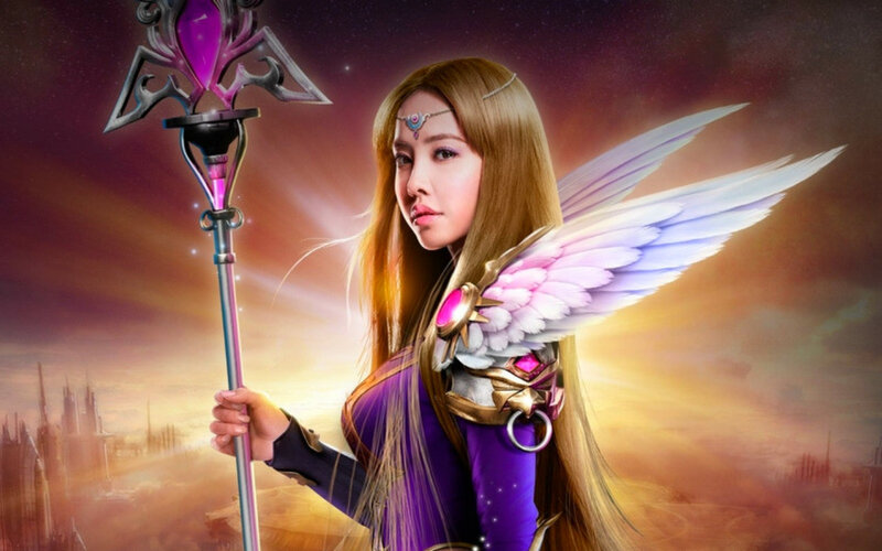 Woman with Wings and Staff