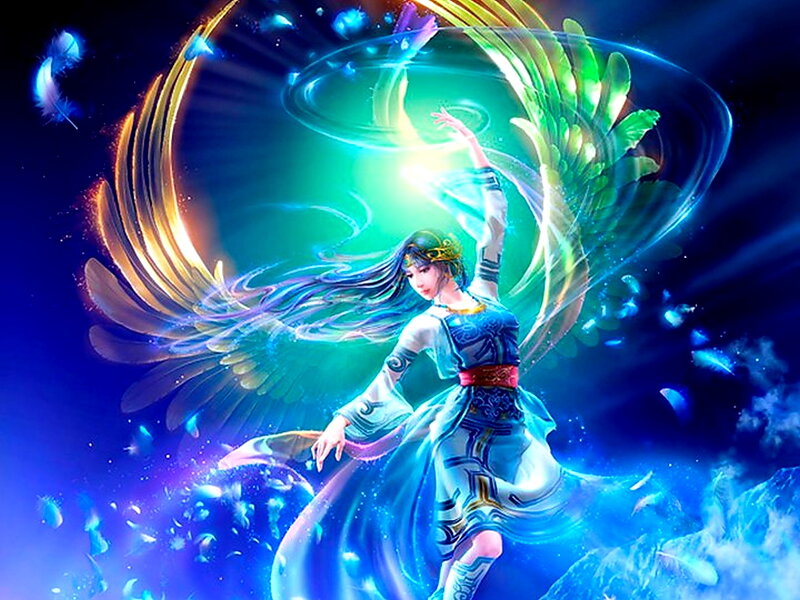 Woman with Wings Dancing
