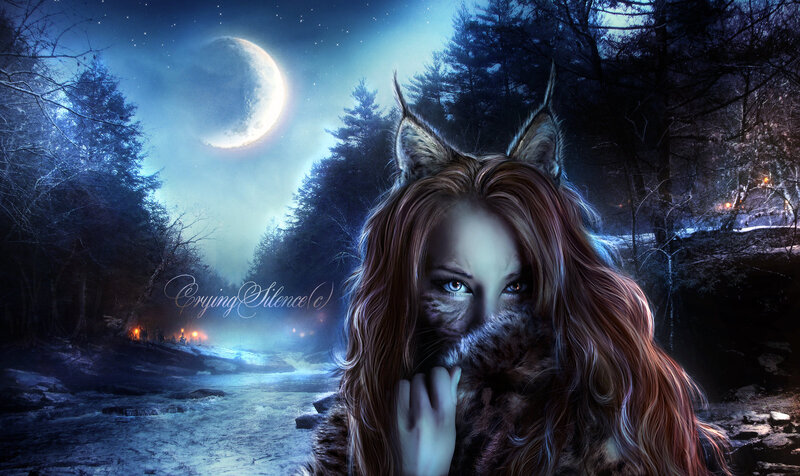 Woman with Wolf Features
